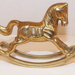Brass Rocking Horse